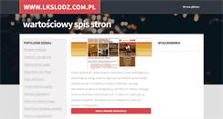Desktop Screenshot of lkslodz.com.pl
